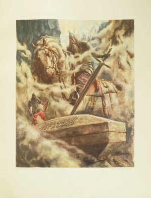 Былины. Иллюстрации П.П. Соколова-Скаля. М.: Государственное издательство художественной литературы, 1955.